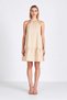 Women's Sleeveless Halter Neck Modal Fabric Shift Cut Mini Dress Unlined Comfortable Casual Modern Stylish Elegant - 4