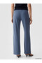 Blue Women's Trousers with Elastic Waist - 5