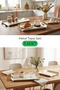 Metal Presentation Tray Set, Soft Colors, Modern Tea and Coffee Presentation Tray, 3 Piece Set (Cream-Cream-Cream) - 2