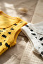 Soft 100% Cotton Sleeveless Baby Bodysuit Set - 2-Piece Yellow and White Cat Mask Patterned Bodysuit - 3
