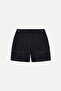 Women's Indigo Stitching Detailed Comfort Fit Shorts