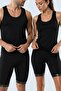 Thermal Sauna Athlete Shorts 2 Pcs Set Unisex Sweating Slimming Outfit - 2