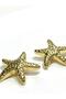 Patterned Metalized Large Size / Accessory Button / Set of 2 / 3.7 cm / Dec01