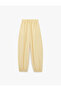 Comfortable Fit Pocketed Viscose Cupro Fabric Elastic Waist Barrel Fit Balloon Pants - 4