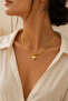 HEARTED STEEL NECKLACE - 3