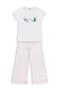 Striped 2-5 Years Old Set - White