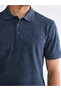 Nevavm Polo Collar Patterned Pique Men's T-Shirt - 3