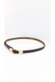 Elegantly Designed 1.5cm Thin Belt with Minimal Buckle, Gold Buckle, Curved Body Belt for Women, Compatible with Trousers, Jackets, Dresses, and Shirts - 4