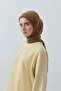 وشاح قطني من آيا باللون البني