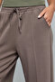 Solid Wide Leg Pants with Drawstring Waist - 6