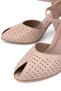 Women's Genuine Leather Beige Heeled Shoes - 4