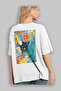 For the Sake of Cats 103 Cat Printed White Oversize T-Shirt 100% Cotton Unisex Cat Lover Premium Design - 3