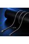 Stainless Steel Blue Rope Design Navy Blue Sailor Helm Men's Necklace - 5