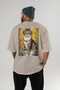 For the Love of Cats 106 Cat Printed Beige Oversize T-Shirt 100% Cotton Unisex Cat Lover Premium Design - 4