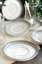 Meridyen 12 cm Set of 6 Porcelain Tea Plates - 4
