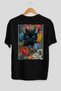 For the Love of Cats 63 Cats Printed Black Oversize T-Shirt 100% Cotton Unisex Cat Lover Premium Design