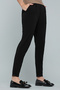 Pleat Detail Slim Fit Pants with Elastic Waist - 3