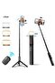 AI intelligent 360 Auto Face Tracking Tripod 360° Rotation with Stand & Light, Phone Camera Holder - 2