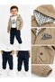 Boy's 3-Piece Set Reversible Raincoat Set Seasonal Hooded Jacket Pants - 6