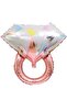 Single Stone Ring Rose Gold Foil Balloon 32 Inch Bachelorette Party Decoration - 2