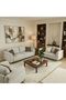 Draven 1 Seater Fabric Sofa | Armchair | Modern Design Accent Chair - Light Brown - 8