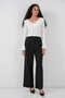 Women's Long Sleeve Crop Blouse 1449 - White - 3