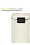 Stainless Steel Color coated Slow Cloasing Bin 6L Beige - 6
