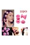مجموعة من 10 قطع من أدوات تجعيد الشعر على شكل فطر، بكرات غير مسخنة للشعر الطويل/المتوسط/القصير والشعر الأمامي، محمولة
