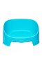 Multi Functioned Cat Tray 54.5 × 43 × 39 cm – Open Cat Litter Tray for Cats, Spacious Pet Toilet Pan with Raised Sides, Durable Easy-Clean Plastic Litter Box (Blue)