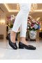 D26Ya 7665 Black Genuine Leather Heeled Women's Shoes - 2