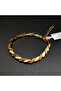 Gold-Tone Leaf Link Bracelet for Women, Textured and Openwork Leaf Design with Adjustable Chain Closure - 6