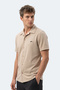 Katelin Men's Beige Shirt