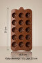 Silicone Chocolate Mold Set of 15 – Flower & Rose Patterned, Flexible Non-Stick, Mini Dessert & Jelly Mold |   21X10.5 cm - 5
