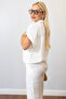 Edya Women's Viscose Comfortable Fit White Two-Piece Set - 6