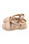 Women's Stoned Genuine Leather Casual Sandals - 8