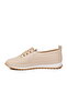 Beige Lightweight Rubber Laced Women's Casual Shoes Bd-034 Z - 4