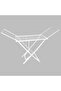 18m Large clothes drying stand, Waterproof Foldable drying rack for Balcony & Outdoor, Drying Space Laundry Washing Durable Metal Portable Multifunctional cloth drying stand White