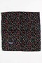 Women's Black Orange Floral Patterned Stitched Writing - 2