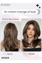Wavy Layered Wig for Women Natural Soft Synthetic Heat Resistant Hair with Highlights for Wedding Cosplay Party Daily Wear (55cm,Brown Blonde) - 2
