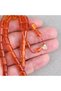 Fire Amber Old Sculpture Object Wrist Length Soft Cut 5.5X10.5Mm Prayer Beads - 3