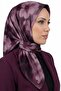 Women's Lilac Pink Floral Patterned Organic Cotton Soft Scarf