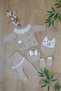 Baby Girl Scalloped Luxury Embroidered 5-Piece Hospital Release Newborn Set Stl7167 - 5
