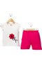 Baby Girl Süzine Papatya Short Sleeve Top and Bottom Summer Baby Set 100% Cotton - 2