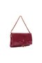 Women's Bag Crossbody Bag Shoulder Bag Double Chain Strap Clutch Handbag –Burgundy Lior Fold - 2