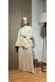 Women's Elara Voile Fabric Pants Suit |   Belted, Draped Hijab Set with Flywheel Detail - 5