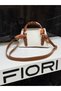 Women's Faux Leather Handbag with Scarf Shoulder Bag - 3
