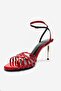 Lorion Red Thin Strap Women's Heeled Shoes - 6