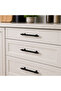Black Cabinet Drawer Handle 128 mm Furniture Kitchen Bathroom Cabinet Handle - 8 Pcs - 4