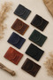100% Genuine Crazy Leather Money Portfolio, Minimalist Card Holder Wallet with Hidden Magnet Closure, Slim Design Men Women Unisex Pocket Wallet - 6
