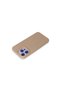 حافظة متوافقة مع هاتف ابل ايفون 15 برو ماكس، مصنوعة من السيليكون المخملي الداخلي - لون بودرة - 6